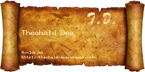 Theobald Dea névjegykártya
